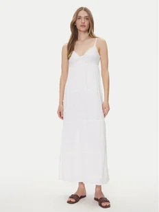 ONLY Sukienka letnia Chiara 15346832 Biały Regular Fit - Sukienki - miniaturka - grafika 1