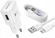 Ładowarki do telefonów - Ładowarka sieciowa Samsung USB 2000 mA 5 V biała z kablem - miniaturka - grafika 1