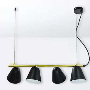 Rabalux Alder Czarna 4xE14 Lampa wisząca 5377 5377 - Lampy sufitowe - miniaturka - grafika 1