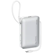 Powerbanki - Powerbank USAMS XR Series CD228 10000mAh 20W + kabel USB-C/Lightning biały - miniaturka - grafika 1