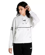 Bluzy damskie - PUMA Damska bluza z kapturem Power Safari, biała, L, biały, L - miniaturka - grafika 1