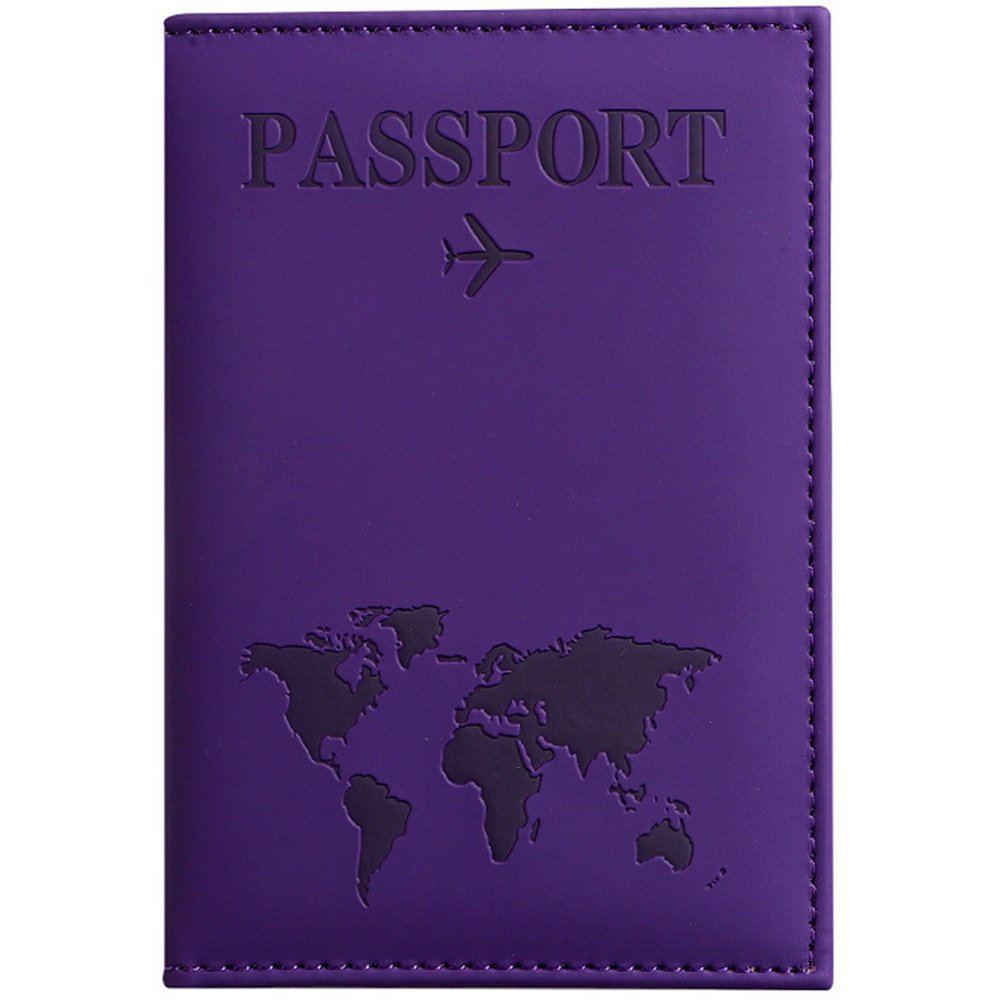 Etui pokrowiec na paszport w kolorze fioletowym stylowa okładka premium