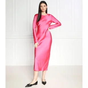 Samsøe Samsøe Satynowa sukienka - Sukienki - miniaturka - grafika 1