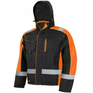 Odzież robocza - KURTKA ROBOCZA ZIMOWA ostrzegawcza OCIEPLANA ODBLASKOWA - miniaturka - grafika 1