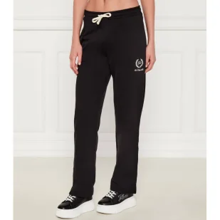 Karl Lagerfeld Spodnie dresowe hotel Straight fit - Dresy damskie - miniaturka - grafika 1