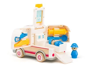 Dźwiękowy Ambulans z noszami i sprzętem ratunkowym - Samochody i pojazdy dla dzieci - miniaturka - grafika 1
