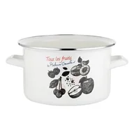 Garnki - Garnek emaliowany prosty Fruits bez pokrywki 22 cm 4,8 l - miniaturka - grafika 1