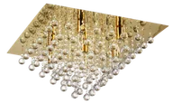Lampy sufitowe - Lancaster crystal - plafon 7 płomienny złoty. - miniaturka - grafika 1