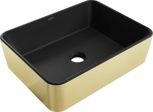 Mexen Catia umywalka nablatowa 48 x 37 cm, czarna mat/złota - 21314876 - Umywalki Mexen Catia umywalka nablatowa 48 x 37 cm, czarna mat/złota - 21314876 - Umywalki - miniaturka - grafika 1