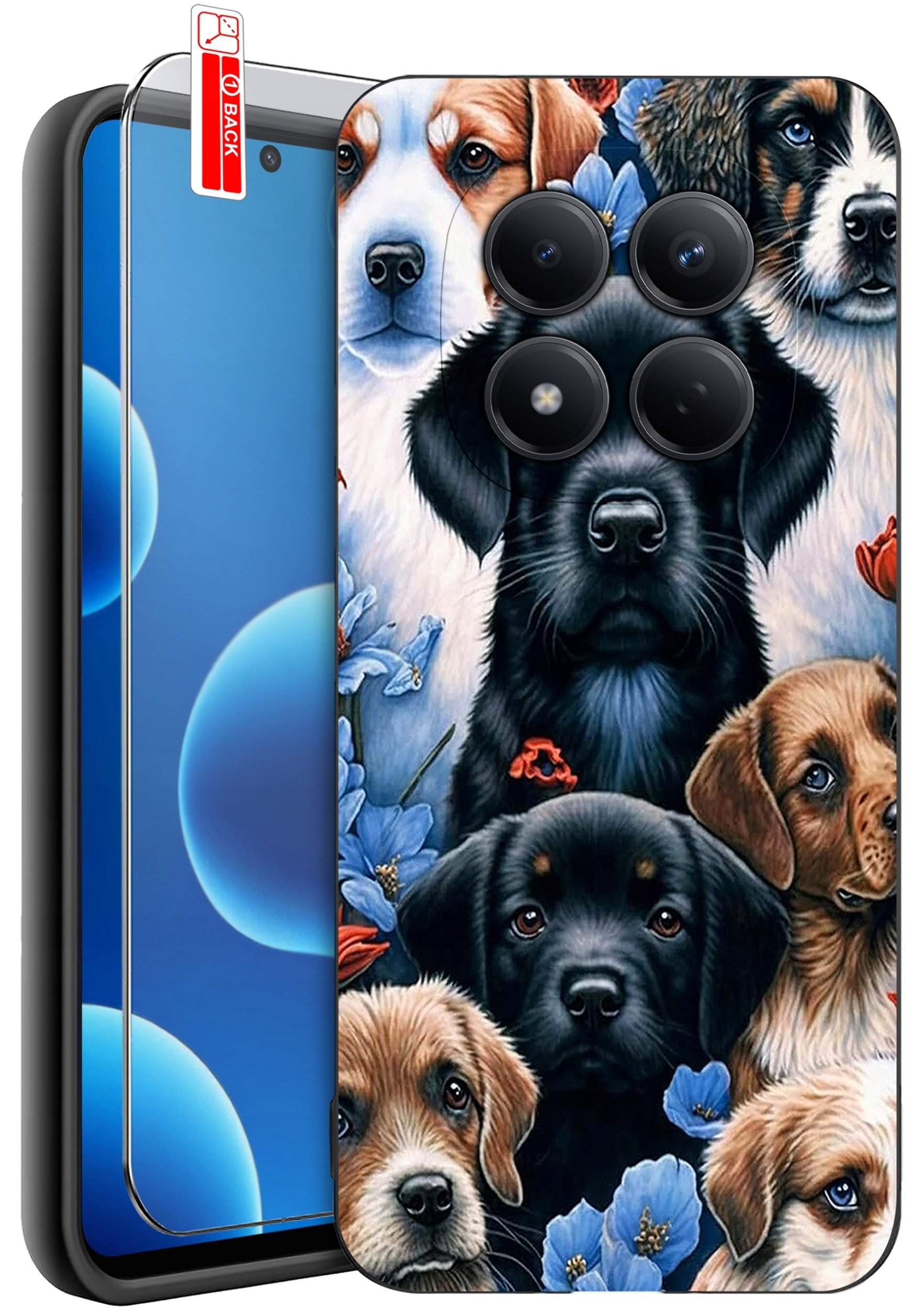 krainaGSM ETUI do Xiaomi Redmi Note 15 Pro 4G WZORY SILIKONOWE MATT CASE + SZKŁO