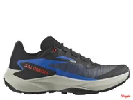 Buty trekkingowe męskie - Buty trailowe Salomon Genesis - Black / French Blue / Cherry Tomato - miniaturka - grafika 1