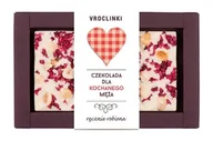 Czekolada - Czekolada Biała Z Malinami I Orzechami Laskowymi Dla Kochanego Męża - miniaturka - grafika 1