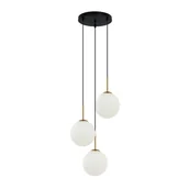 Lampy sufitowe - Lampa wisząca Deore PND-5578-3S-BRO-BK - Italux - miniaturka - grafika 1