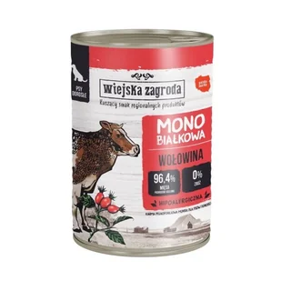Wiejska Zagroda Monobiałkowa Mokra Karma Dla Psa z Wołowiną 400g - Mokra karma dla psów - miniaturka - grafika 1