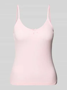 Top o kroju regular fit z czystej bawełny model ‘LISA’ - Koszulki i topy damskie - miniaturka - grafika 1