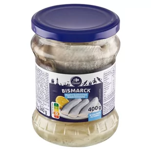 Carrefour Classic Bismarck Płaty śledziowe marynowane w zalewie octowej 400 g - Konserwy i dania rybne - miniaturka - grafika 1