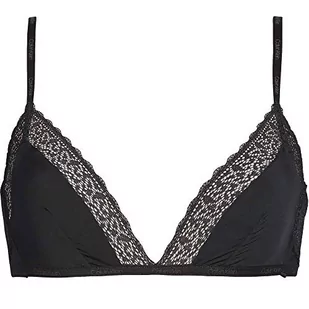 Calvin Klein Damski biustonosz trójkątny bez podszewki, Czarny, XS - Biustonosze - miniaturka - grafika 1