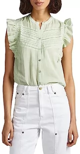 Pepe Jeans Koszula damska Fiala, Zielony (Bleach Green), L - Koszule damskie - miniaturka - grafika 1