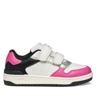 Buty dla dziewczynek - Sneakersy Geox J Washiba J45HXB 000BC C0563 M Biały - miniaturka - grafika 1
