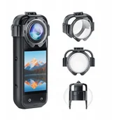 Akcesoria do kamer sportowych - PULUZ Osłona Obiektywu Szkło Hartowane Snap-on Do Insta360 X5 / Pu750t - miniaturka - grafika 1