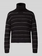 Swetry damskie - Sweter o kroju regular fit z golfem model ‘Zaza’ - miniaturka - grafika 1