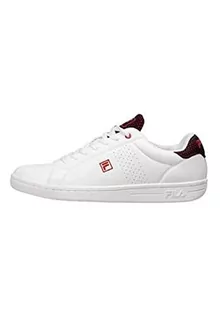 Trampki męskie - FILA Męskie trampki Crosscourt 2 NT Sneaker, White Red, 47 EU - grafika 1