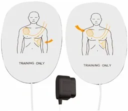 Med-war Elektrody szkoleniowe dla dorosłych do xft 120G z opaską CPR - Sprzęt ratunkowy - miniaturka - grafika 1