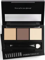 Akcesoria i kosmetyki do stylizacji brwi - Nanobrow Eyebrow Powder Kit Light - miniaturka - grafika 1