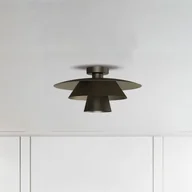 Lampy sufitowe - Luminex Lampa sufitowa Plato, możliwość ściemniania, aluminiowy / szary / cynkowy, salon / jadalnia, metal, nowoczesny - miniaturka - grafika 1