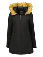 Kurtki damskie - Geographical Norway Parka "Adelaide" w kolorze czarnym - miniaturka - grafika 1