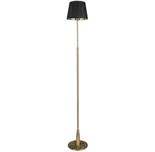 Nowoczesna lampa podłogowa z czarnym abażurem - B270-Moana - Lampy stojące - miniaturka - grafika 1