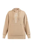 Bluzy damskie - Hootomi damska bluza z kapturem, duży rozmiar, wielbłąd, S, piaskowy, S - miniaturka - grafika 1