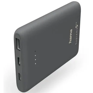 HAMA Power Pack Supreme 5HD 5000mAh Czarny - Powerbanki - miniaturka - grafika 1