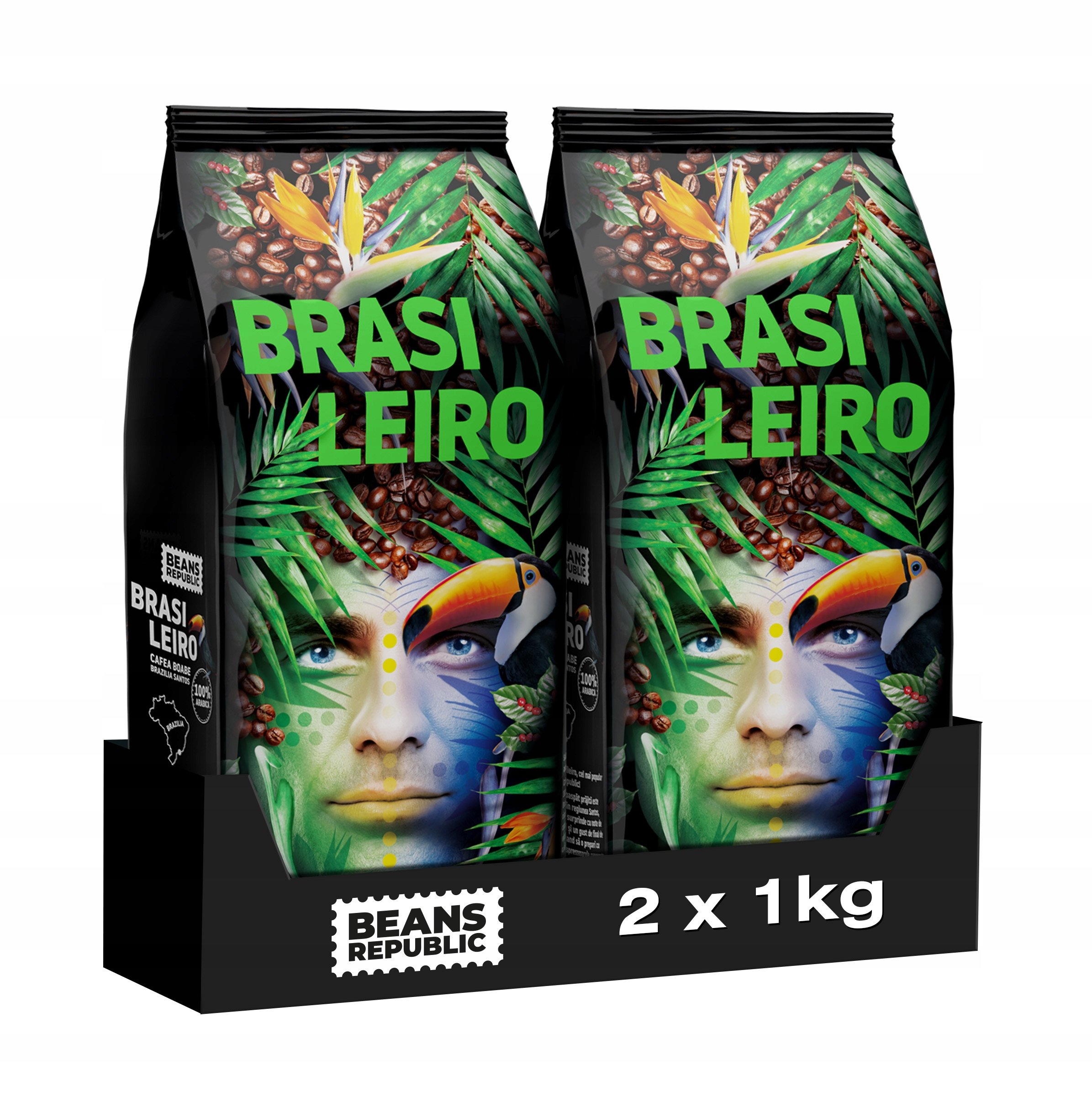 Kawa ziarnista Beans Republic Brasileiro 100% Arabica 2x1kg