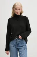 Swetry damskie - Joop! sweter damski kolor czarny z golfem 30043654 - miniaturka - grafika 1