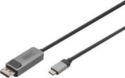 Złącza, przejściówki, adaptery - Kabel adapter Digitus USB Type-C - DisplayPort M/M 2 m Black (4016032483908) - miniaturka - grafika 1