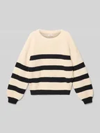 Swetry dla dziewczynek - Sweter z dzianiny o kroju regular fit z dekoltem typu crew neck - miniaturka - grafika 1