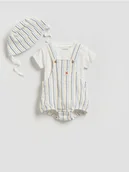 Komplety dla niemowląt - Reserved - Bawełniany komplet - złamana biel - miniaturka - grafika 1