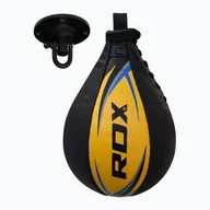 Worki treningowe - Gruszka bokserska RDX Speed Ball Leather Multi yellow/blue - miniaturka - grafika 1