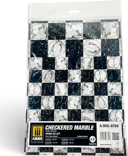 Vallejo Ammo: Checkered Marble - Round Die-Cut 2 - Akcesoria i części modelarskie - miniaturka - grafika 1