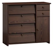 Szafki na buty - Szafka na buty sosnowa nr12 orzech - miniaturka - grafika 1