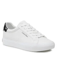 Sneakersy damskie - Sneakersy Calvin Klein Vulc Lace Up HW0HW01681 Biały - miniaturka - grafika 1