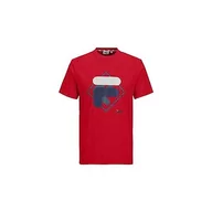 Koszulki męskie - FILA Męski T-shirt z logo Summerfield, True Red, L, czerwony (True Red), L - miniaturka - grafika 1