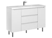 Szafki łazienkowe - Szafka Stojąca Z Umywalką ETH 120 cm D - Biały Mat - miniaturka - grafika 1