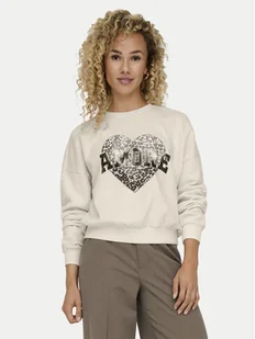 ONLY Bluza Lauren 15339833 Beżowy Regular Fit - Bluzy damskie - miniaturka - grafika 1