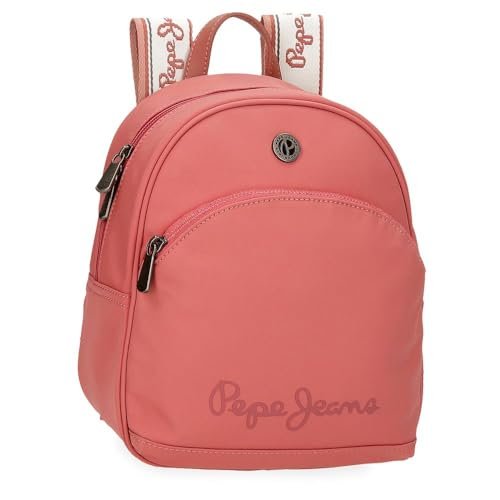 Pepe Jeans Corin Plecak Na Co Dzień Różowy 21x27,5x10 cm Poliester i PU 5,78 l by Joumma Bags, Różowy kolor, Talla única, plecak na co dzień