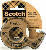 Taśmy klejące - 3M Scotch® Magic™ tape A Greener Choice, 1 rulle, 19mm x 20m + 1 genbrugsdispenser - miniaturka - grafika 1