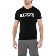 Koszulki męskie - Asics Esnt Diagonal SS Top 2031A349-001, Mężczyzna, t-shirty, Czarny - miniaturka - grafika 1