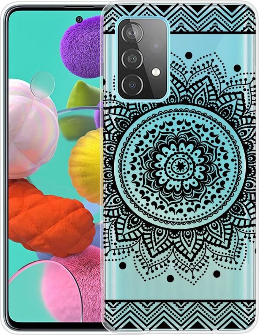 Etui na telefon komórkowy Samsung Cienkie etui ochronne Obudowa Zderzak Przezroczysty, Kolor: Mandala, Wybierz model: Samsung Galaxy A72 5G