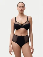 Majtki damskie - Chantelle Figi klasyczne z wysokim stanem Norah Chic C16M80 Czarny - miniaturka - grafika 1